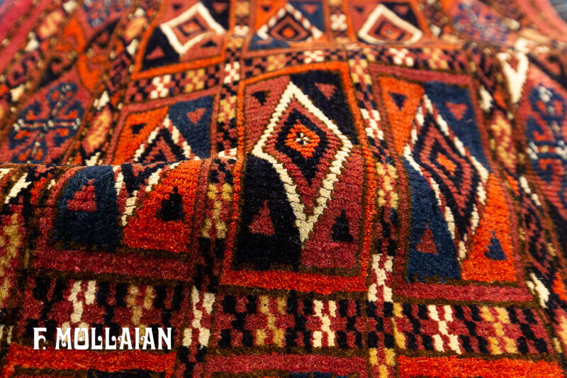 Antique Turkmen Torba Rug n°:39791521